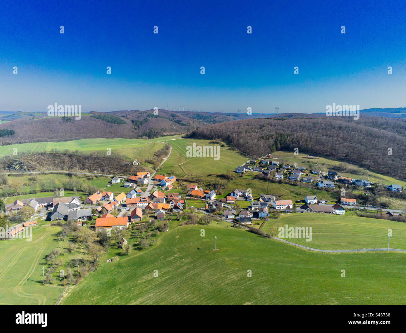 A little town in Germany, Benkhausen - Smartphone Captured Stock Image