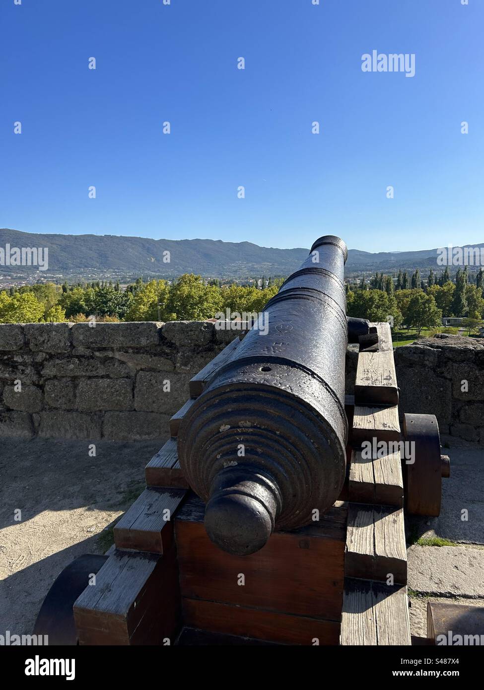 Cannon in Chaves, Portugal - Smartphone Captured Stock Image