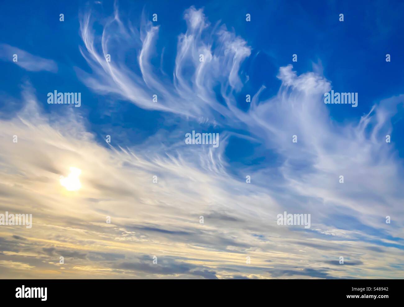 Cirrus Clouds - Smartphone Captured Stock Image