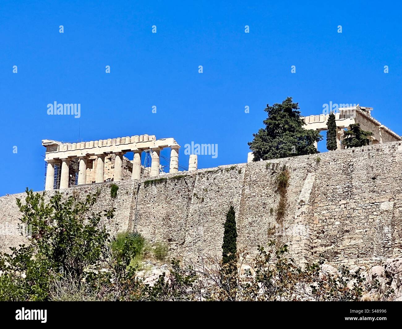 Acropolis Hill, Parthenon - Smartphone Captured Stock Image