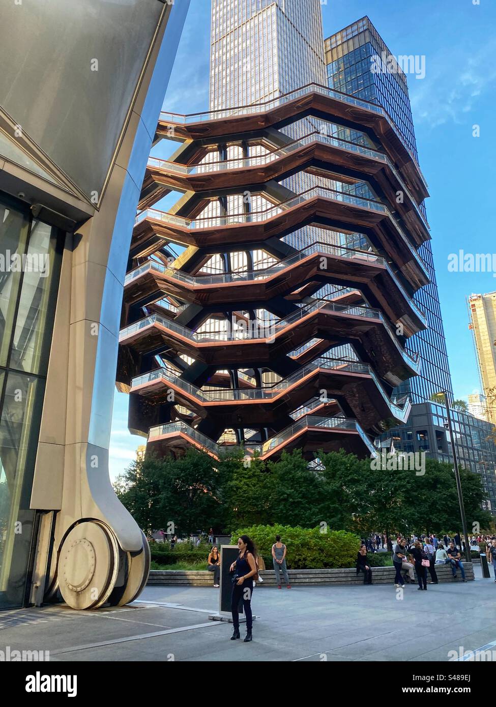 The Vessel, Hudson Yards, New York City, United States of America. - Smartphone Captured Stock Image