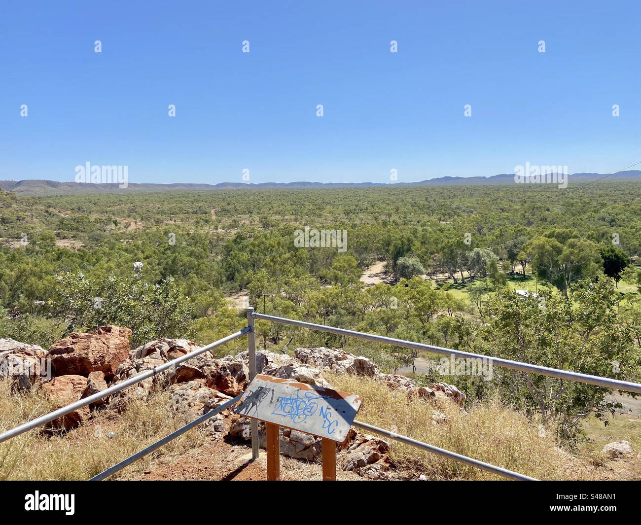 Lookout Lake Mondarra Mount Isa Queensland Australia Stock Photo