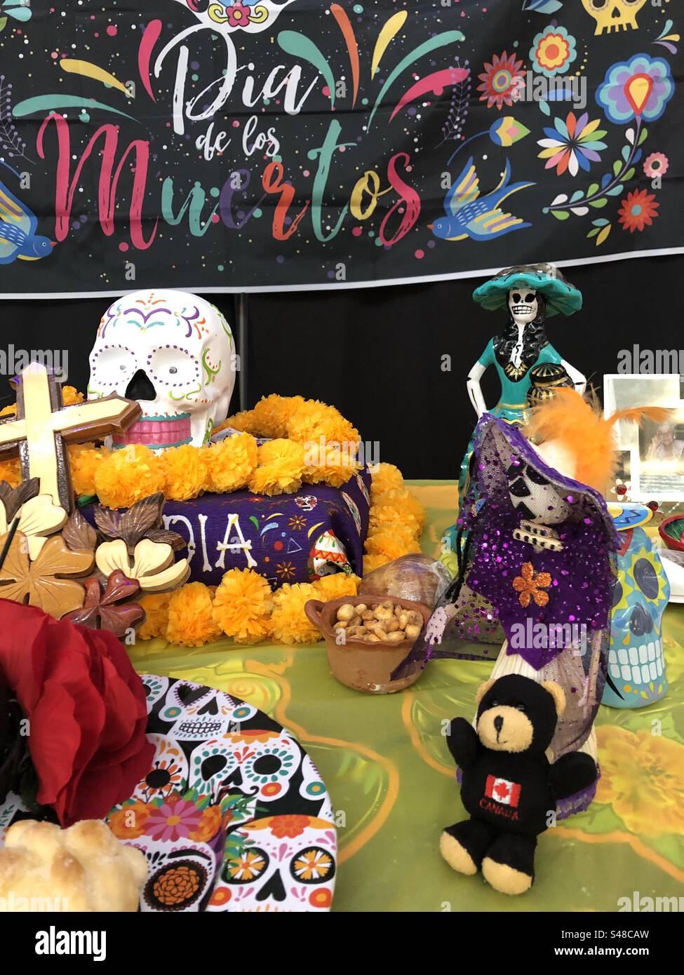 Day of the dead celebration in Mexico. - Smartphone Captured Stock Image