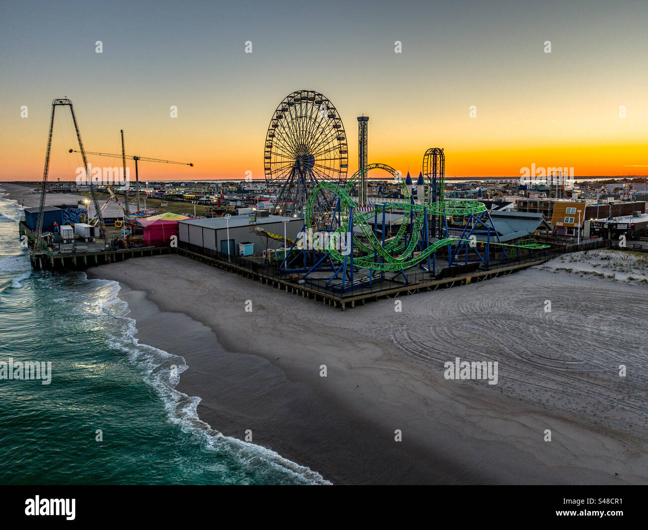 Seaside Heights Boardwalk Stock Photo