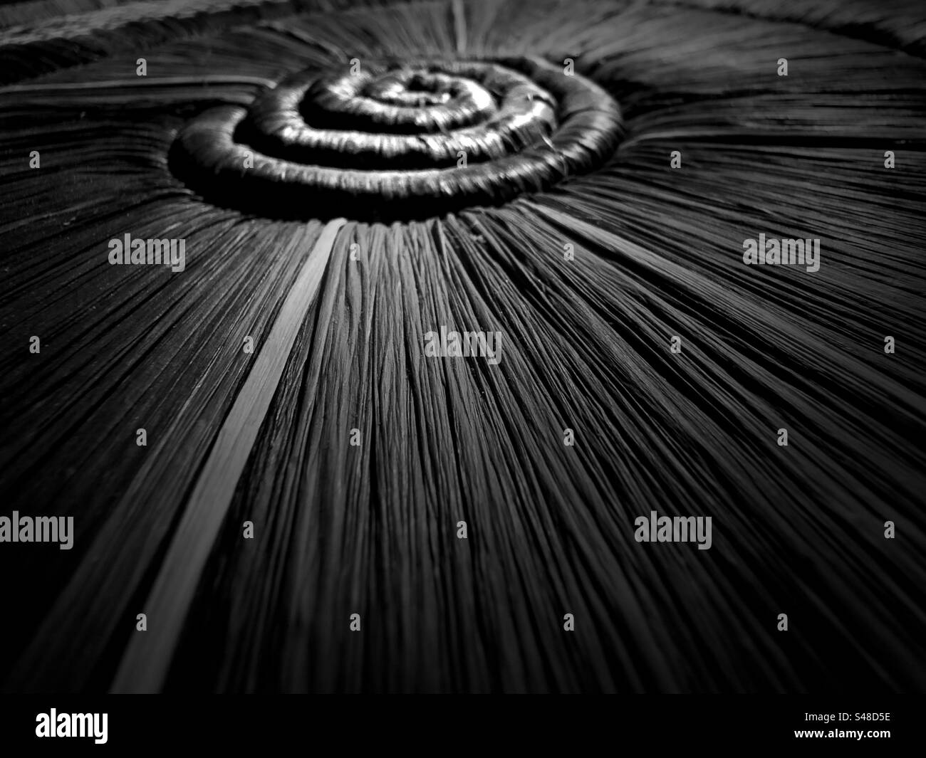 Closeup of African woven basket - Smartphone Captured Stock Image