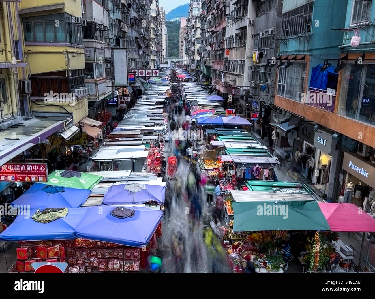 Fa Yuen street market in the Mong Kok district of Hong Kong Stock Photo