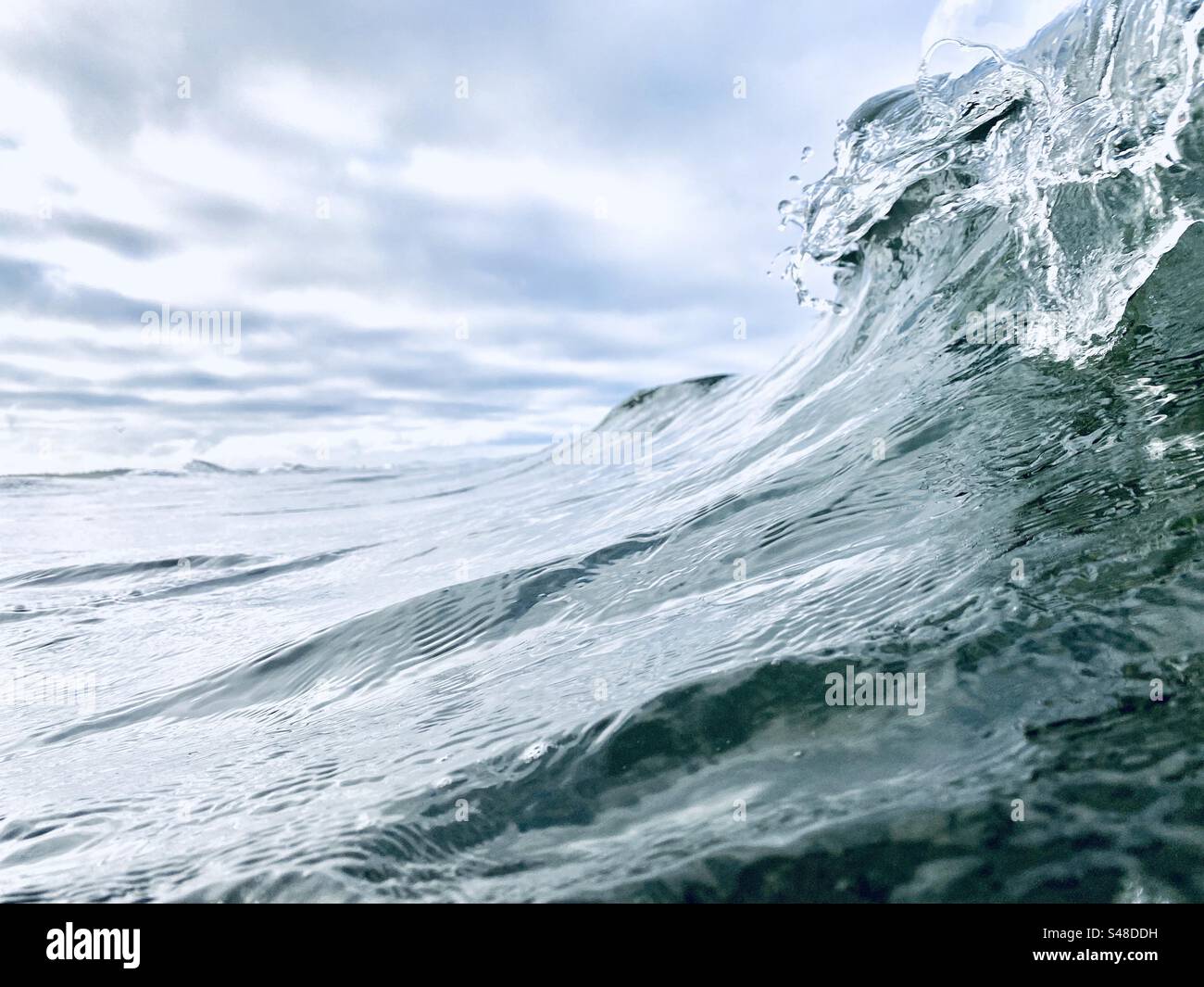 Surf in the Pacific Ocean - Smartphone Captured Stock Image