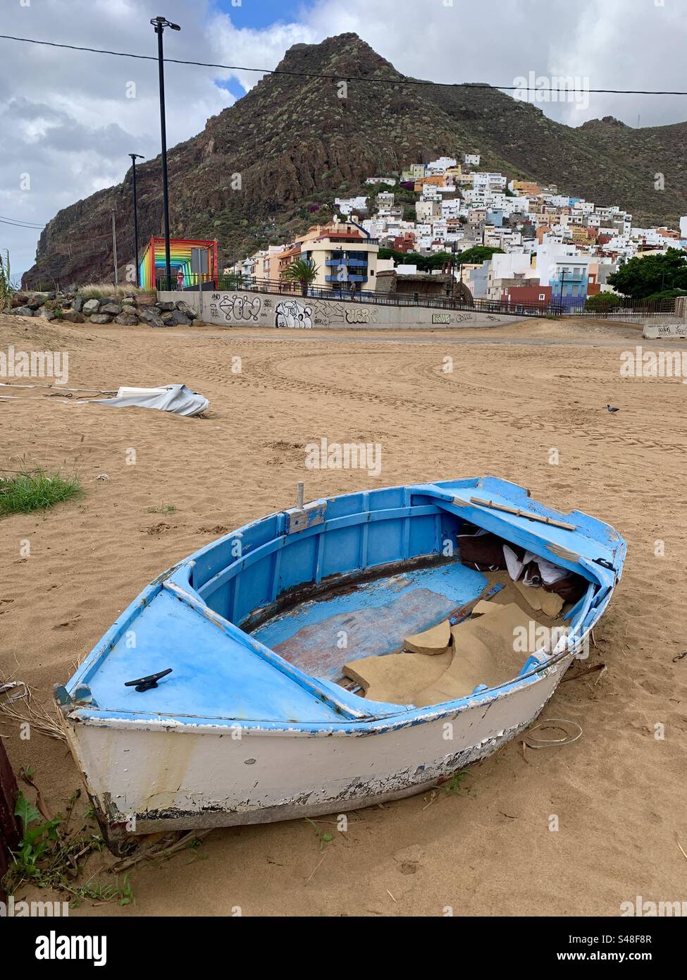 The town of San Andres in Santa Cruz Tenerife - Smartphone Captured Stock Image