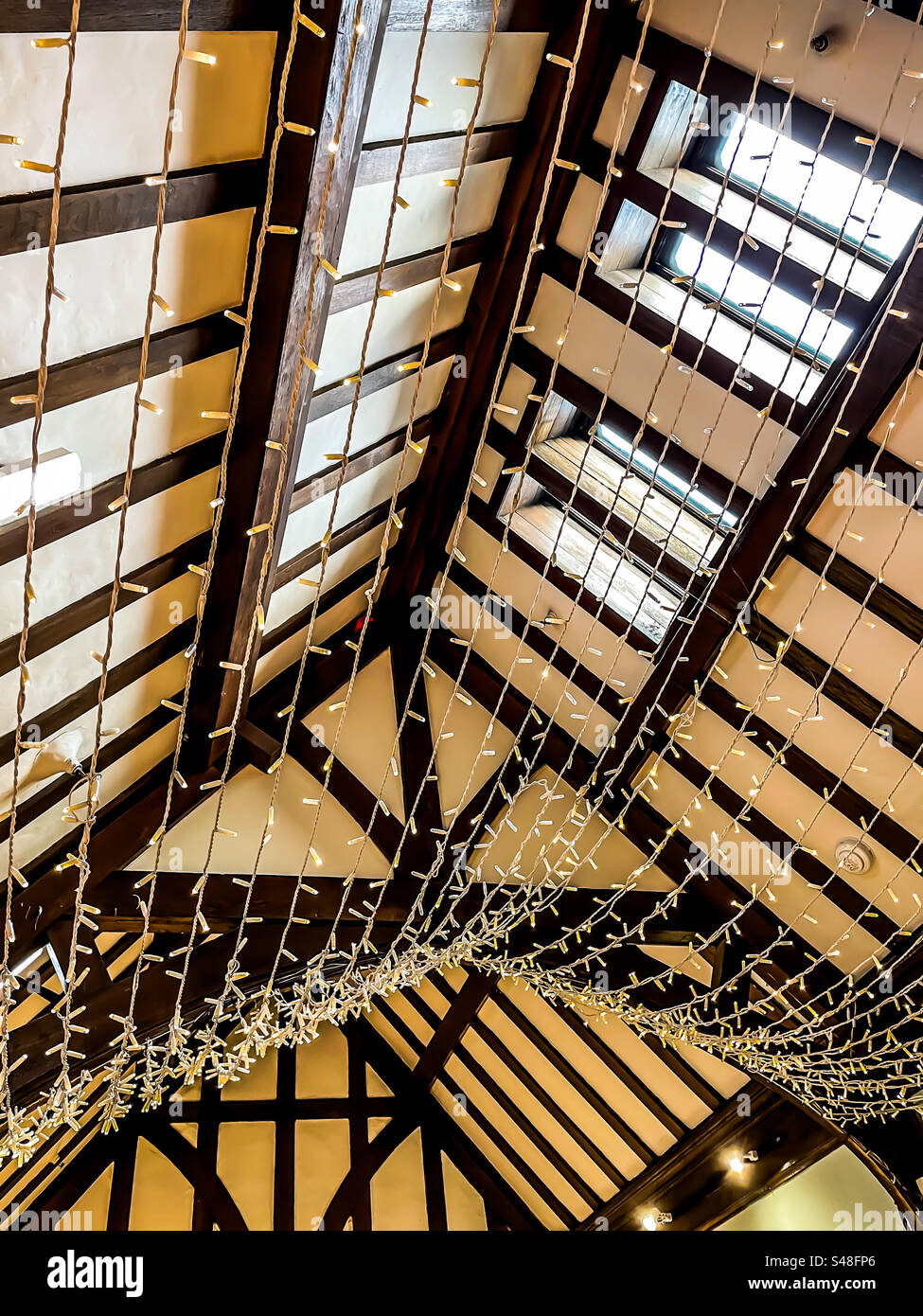 Liberty’s London Christmas shop roof - Smartphone Captured Stock Image