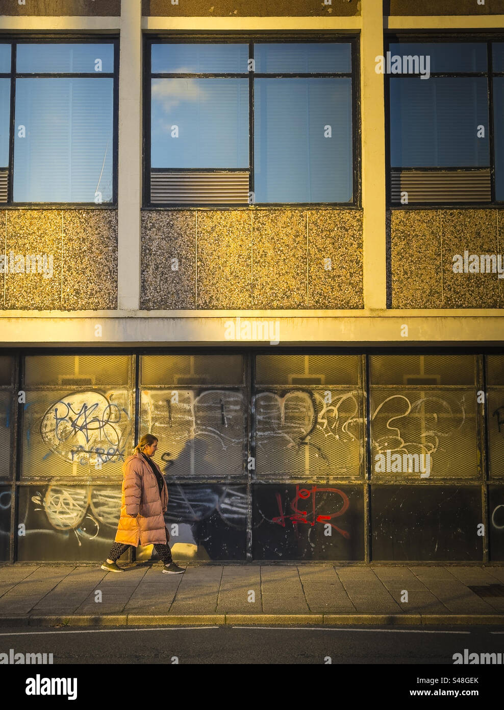 Late afternoon Golden light walk home: Phillip Roberts - Smartphone Captured Stock Image