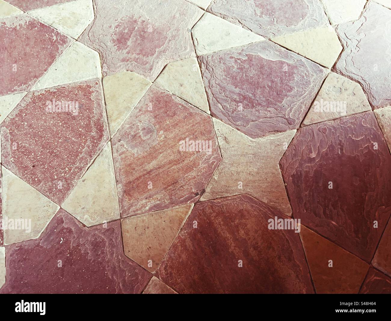 Design details of architectural marvel, Emperor Akbar’s palace at Fatehpur Sikri, a UNESCO World Heritage Site in India - Smartphone Captured Stock Image