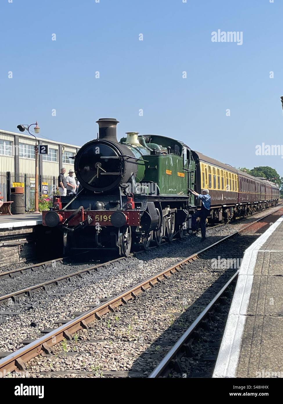 Steam train lydeard Somerset Stock Photo Alamy