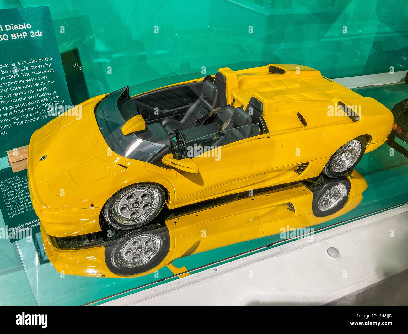 Lamborghini Diablo Roadster diecast model - Smartphone Captured Stock Image