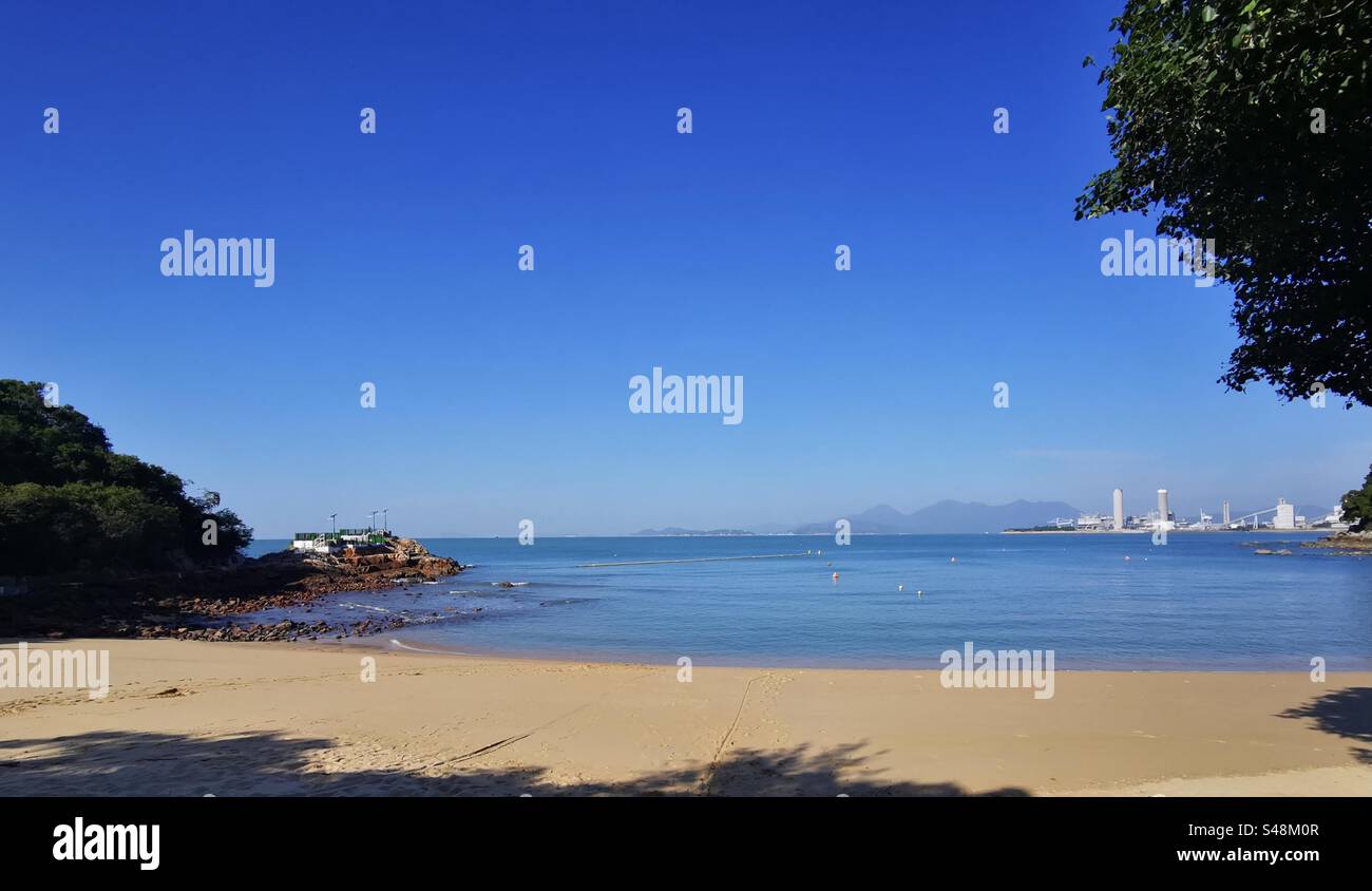 Lo So Shing beach on Lamma Island in Hong Kong Stock Photo - Alamy