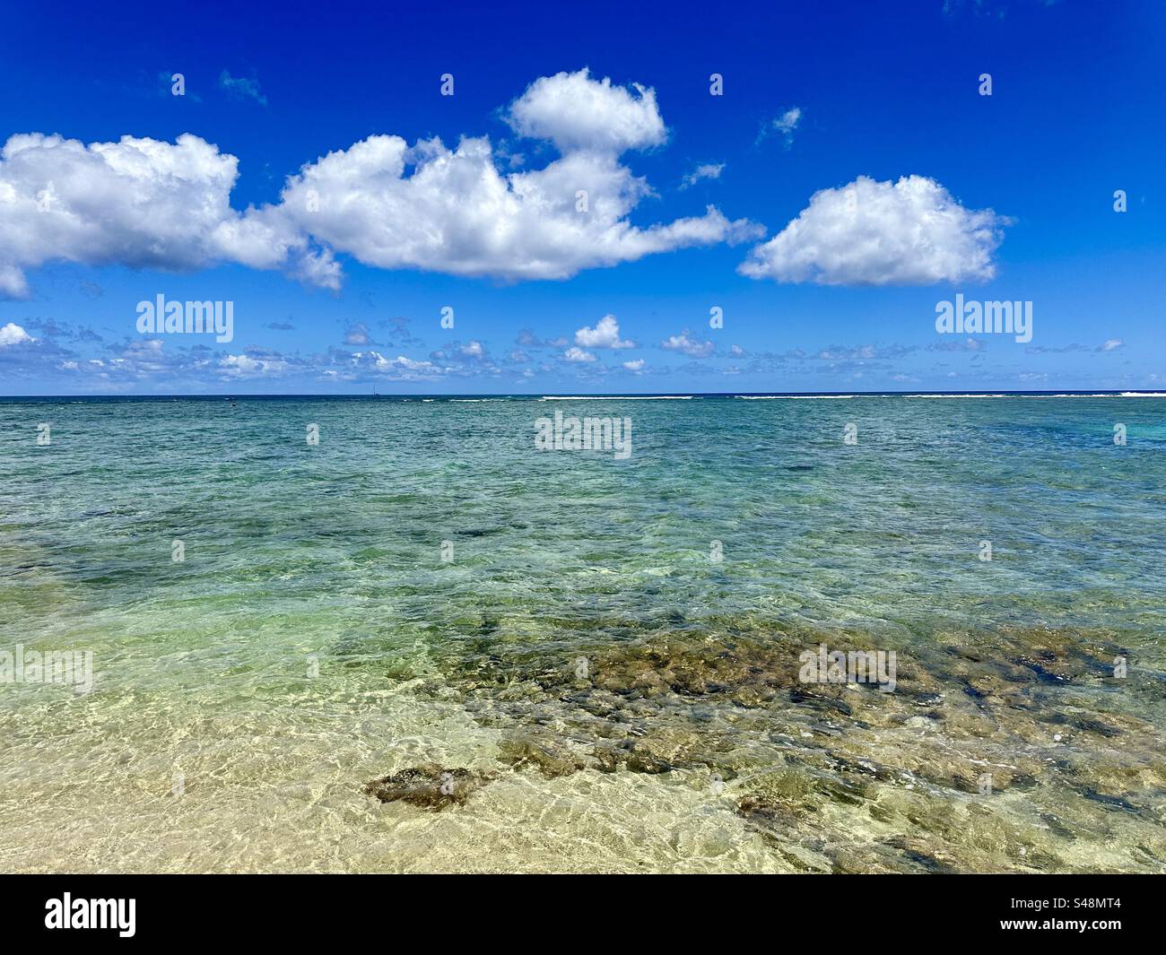 Clear Blue Hawaiian Ocean - Smartphone Captured Stock Image
