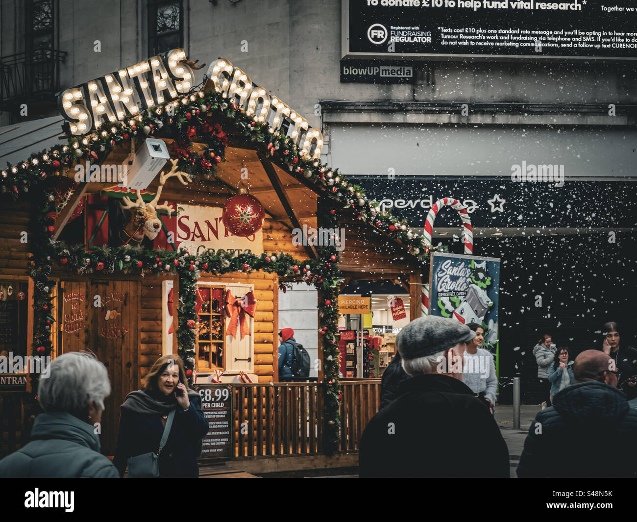 Santa’s Grotto, Queen Street, Cardiff, Christmas 2023 Stock Photo Alamy