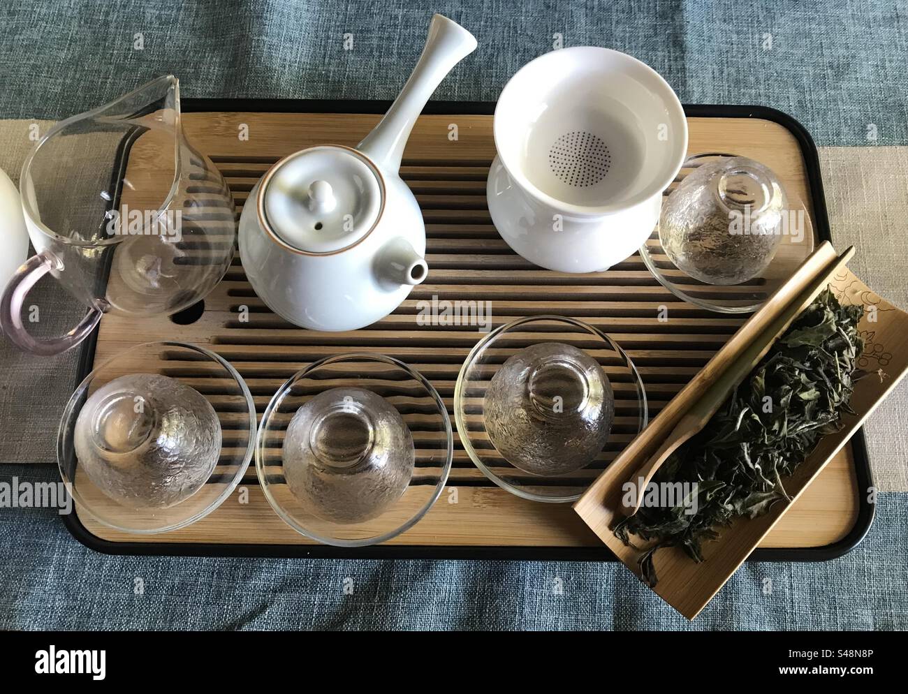 Chinese tea ceremony tray Stock Photo Alamy