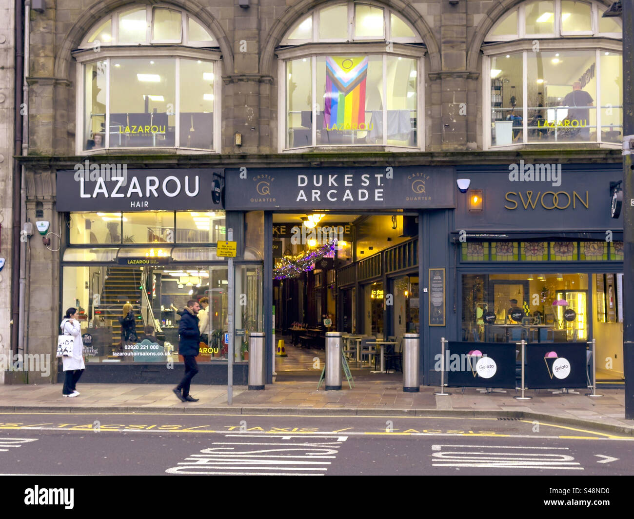 Duke Street Arcade Cardiff Stock Photo - Alamy