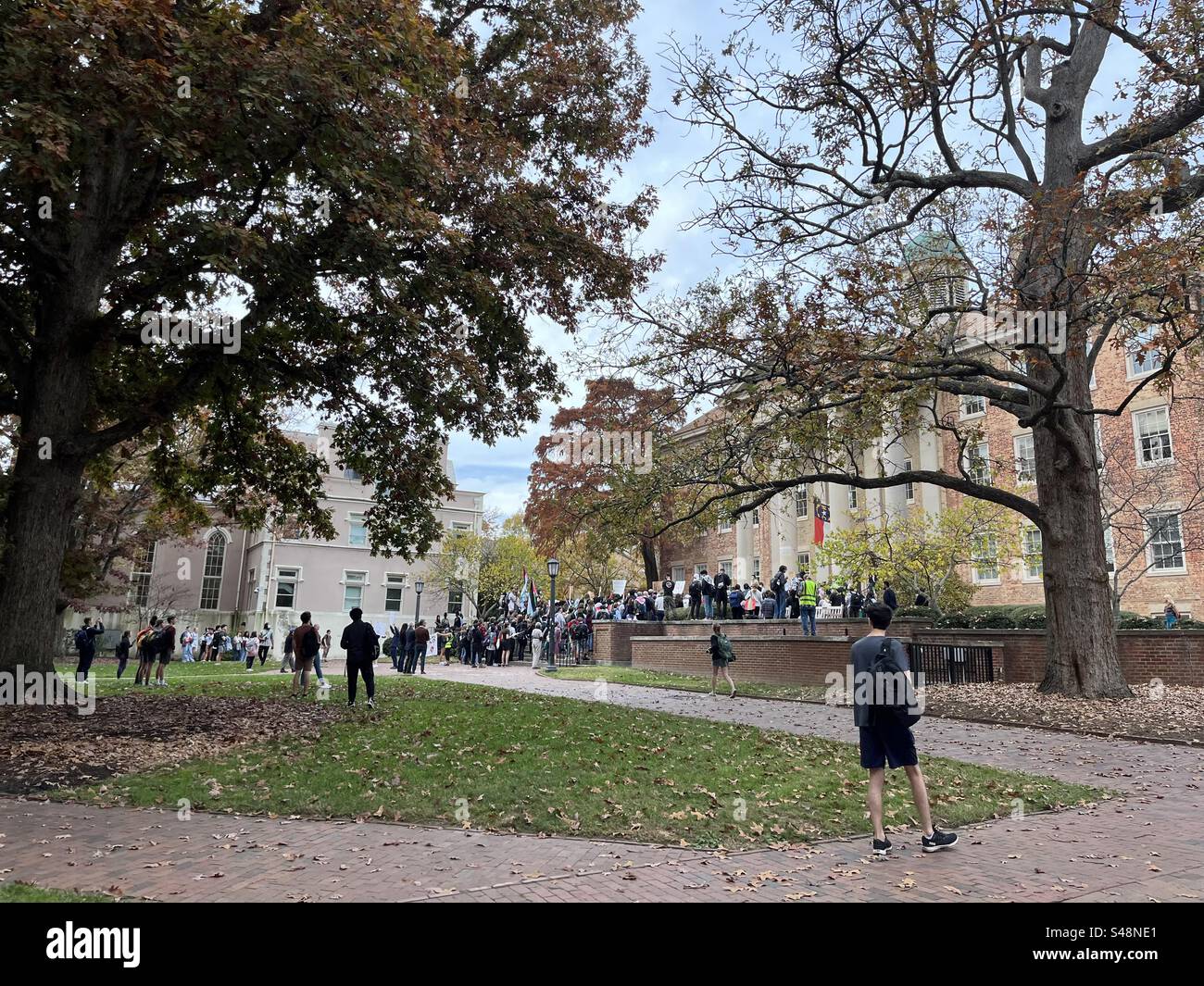 University of North Carolina UNC Chapel Hill College Student Protest in