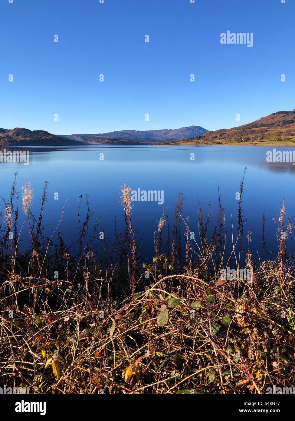Loch Venacher, Trossachs National Park, Scotland - Smartphone Captured Stock Image