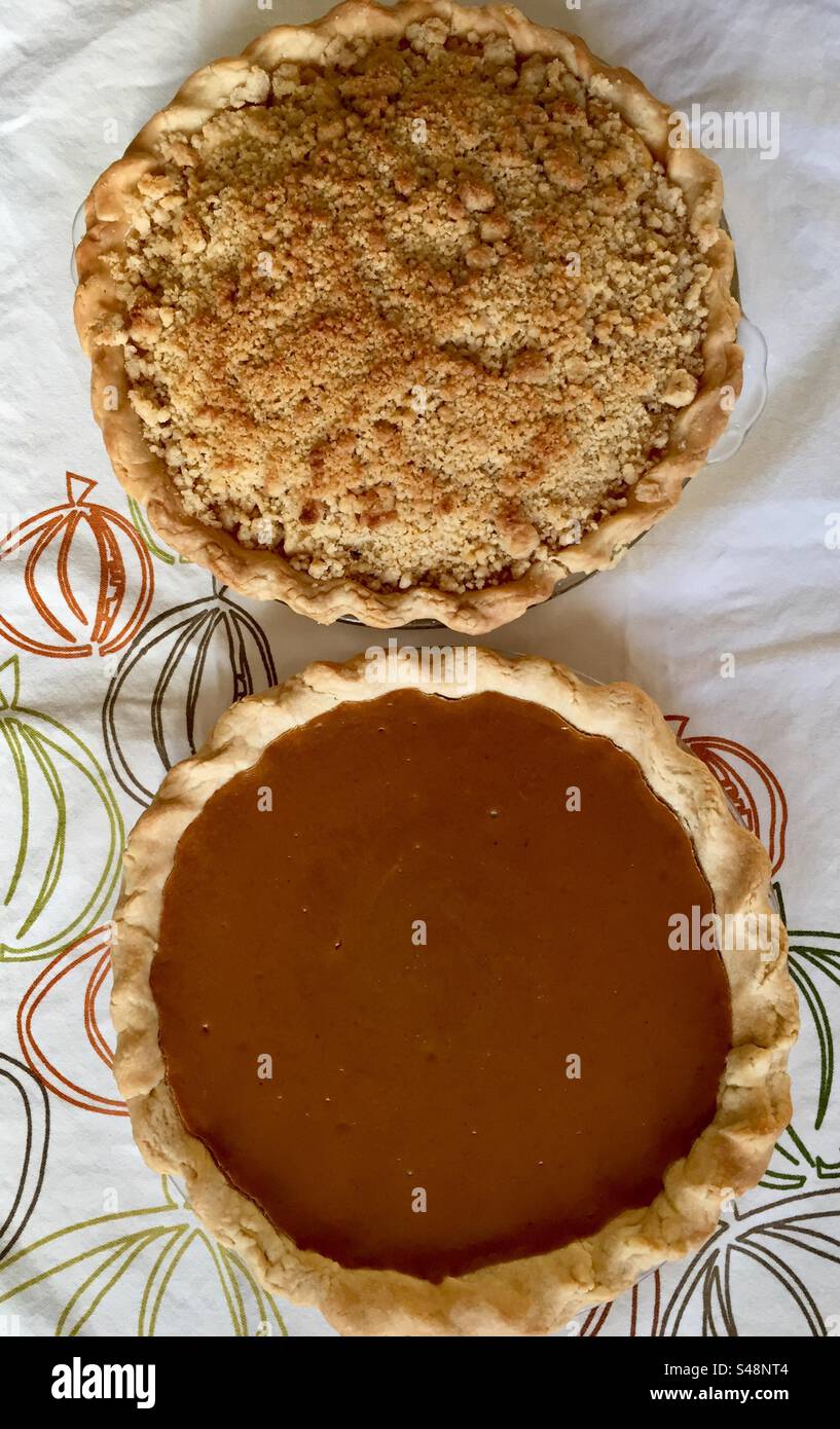 Dutch Apple Pie. Pecan pie - Smartphone Captured Stock Image