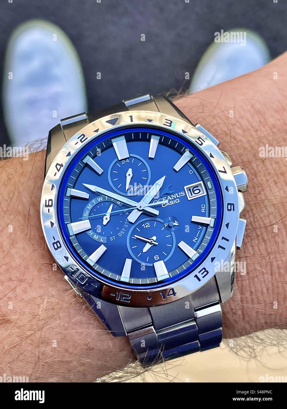 Casio store oceanus blue