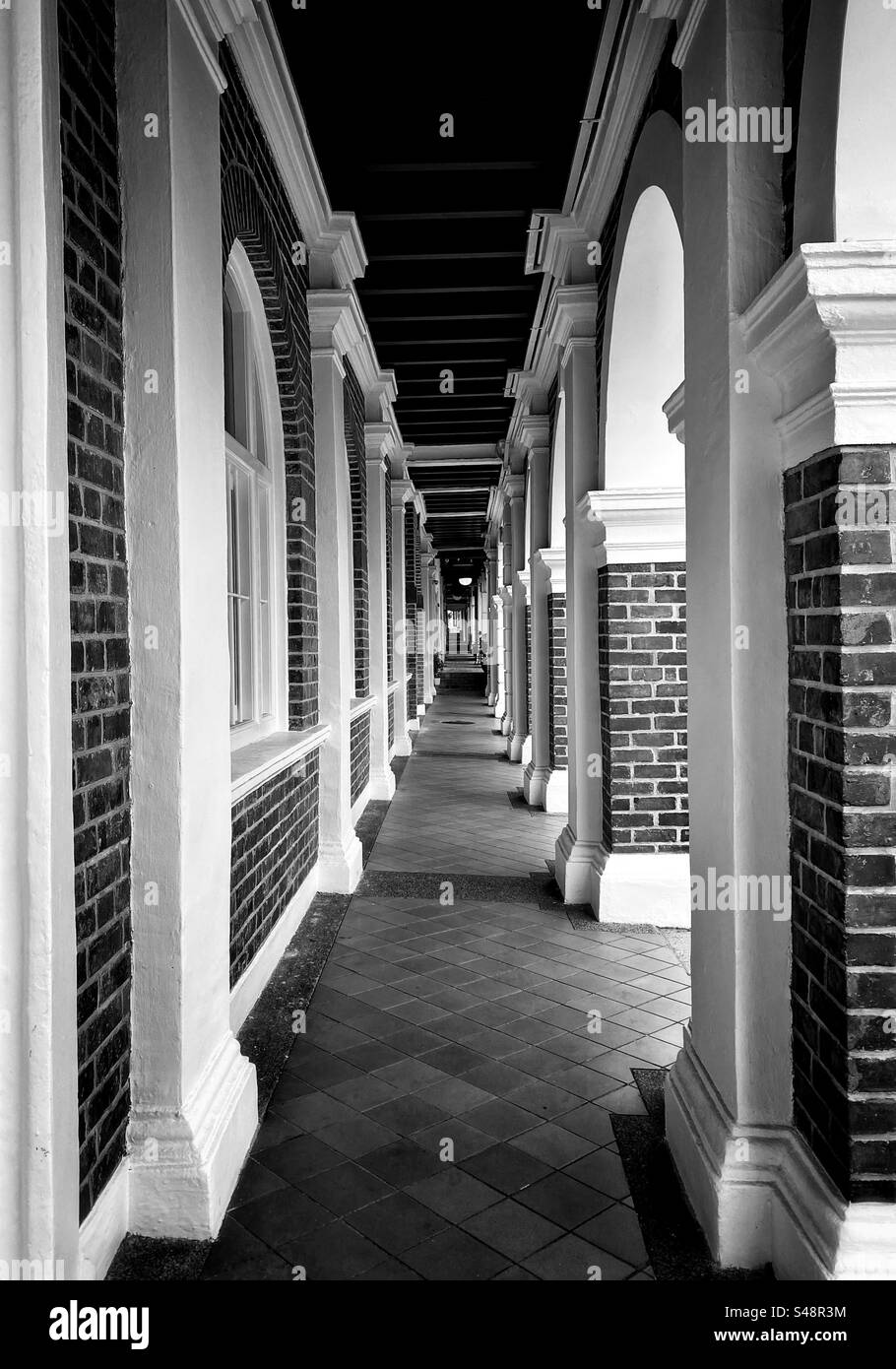 Jinrikisha Station Historic Site built in 1903 in Singapore. - Smartphone Captured Stock Image