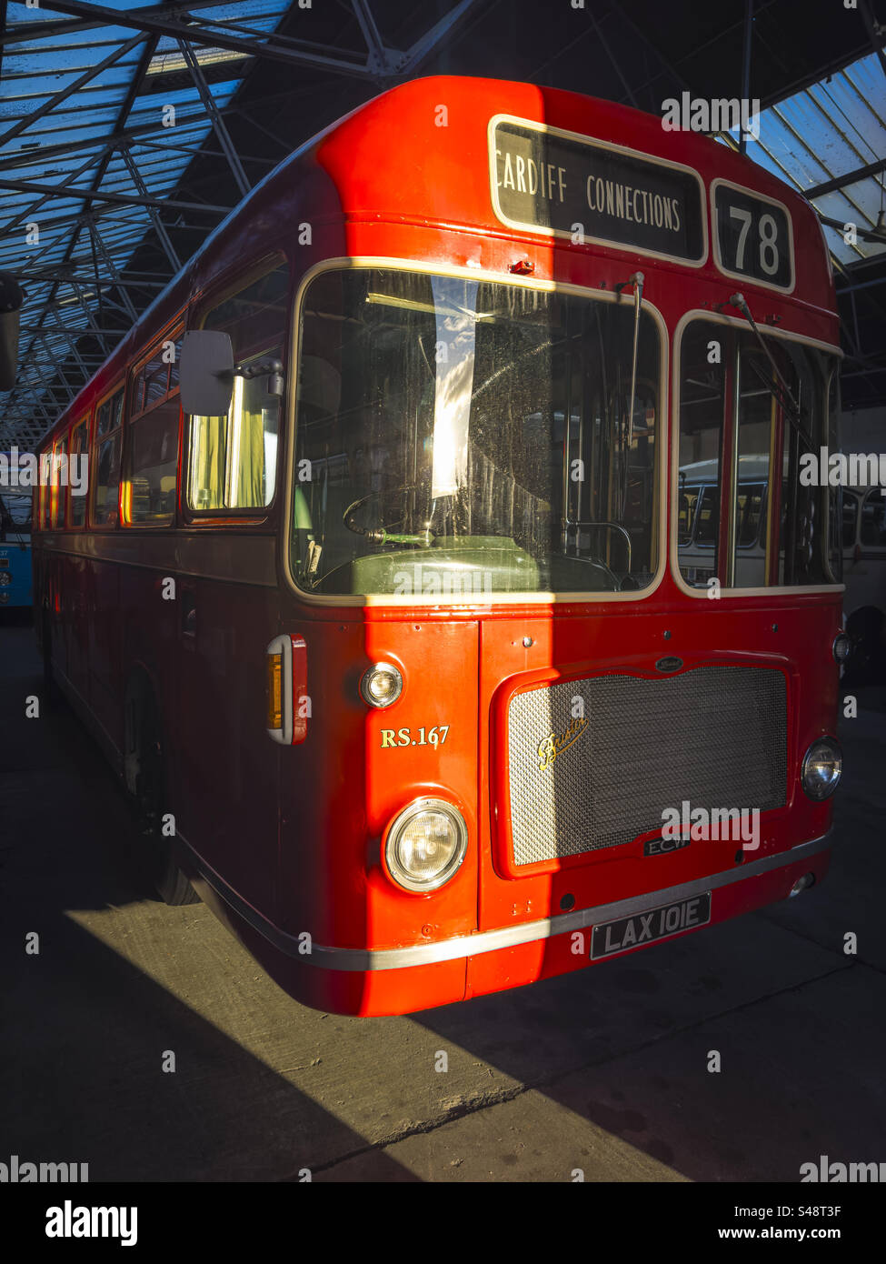 Vintage Bus museum, Barry, Vale of Glamorgan, Wales: Phillip Roberts - Smartphone Captured Stock Image