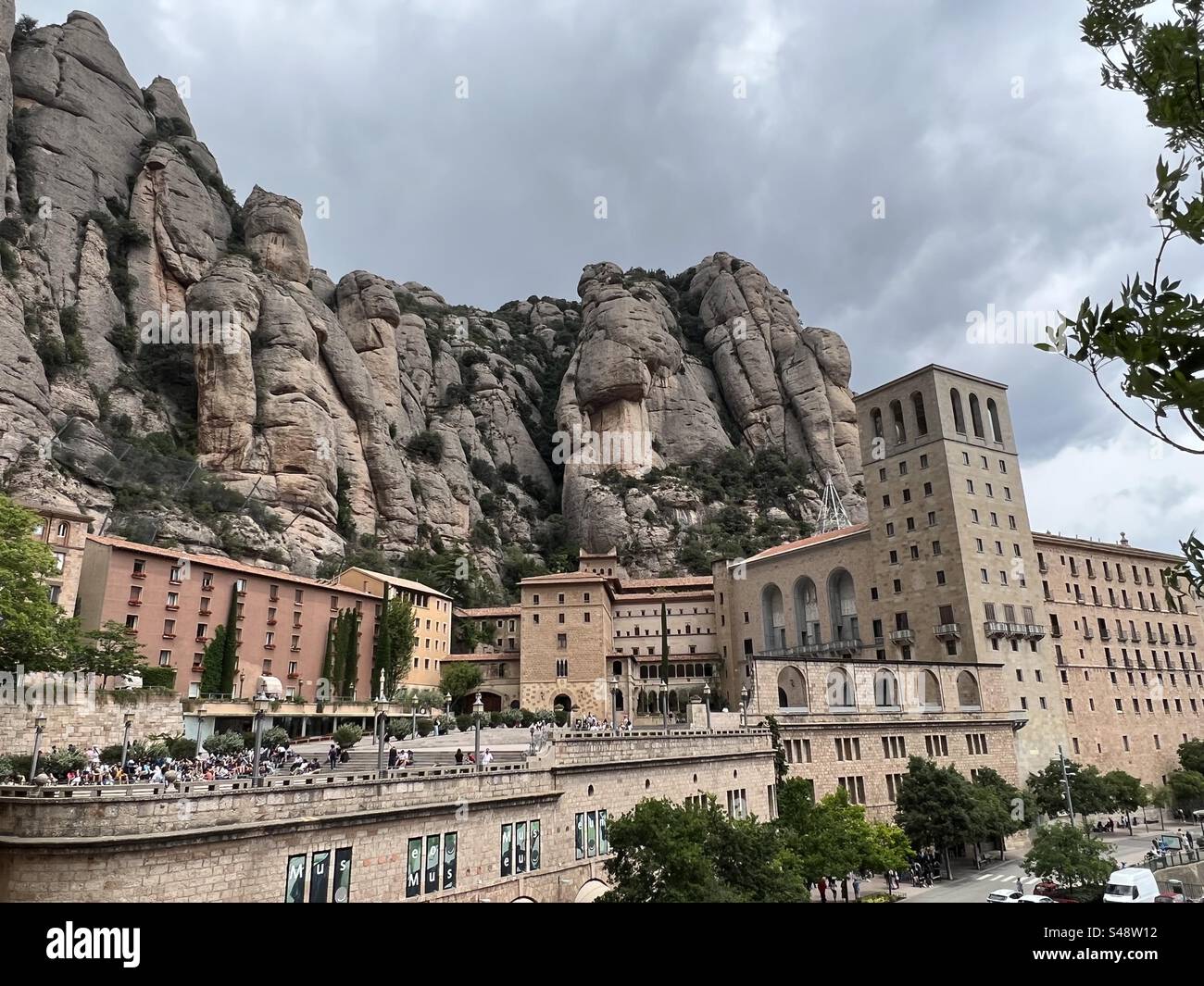 Montserrat Monastery, Spain - Smartphone Captured Stock Image