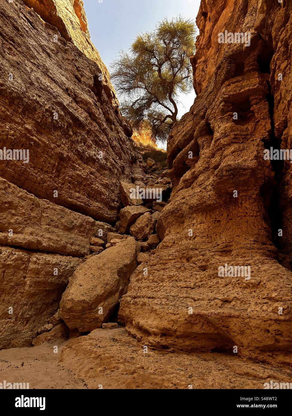 Desert Ravine Top View Hill mountain cliff hi-res stock photography and images - Alamy