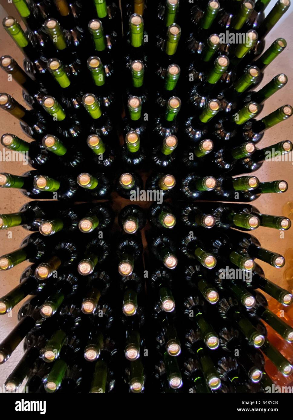 Bottling wine, Catalonia, Spain. - Smartphone Captured Stock Image