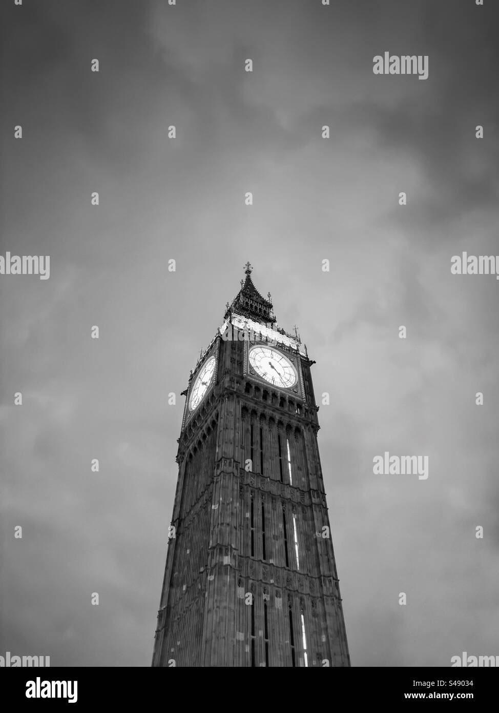 Elizabeth Tower. Big Ben. Westminster. London - Smartphone Captured Stock Image