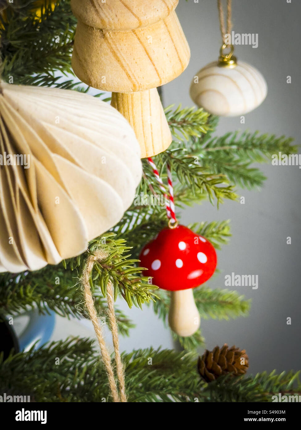 Christmas tree decorations: Phillip Roberts - Smartphone Captured Stock Image