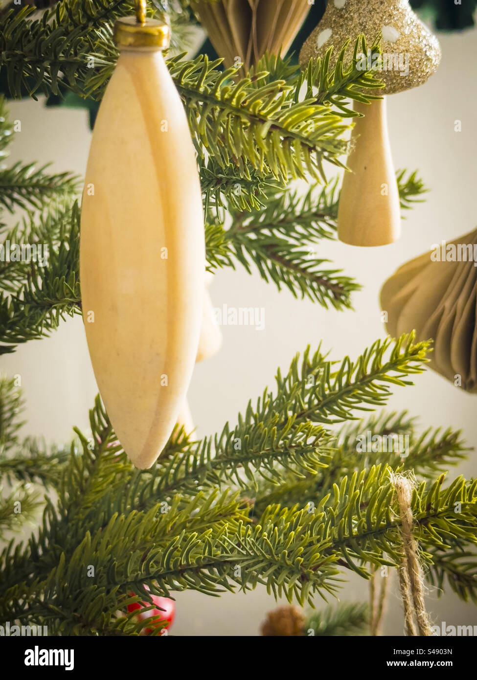 Christmas tree decorations: Phillip Roberts - Smartphone Captured Stock Image