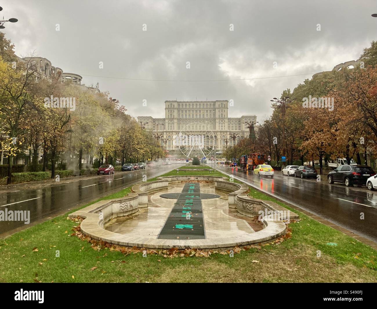 Bucharest palace of the parliament - Smartphone Captured Stock Image