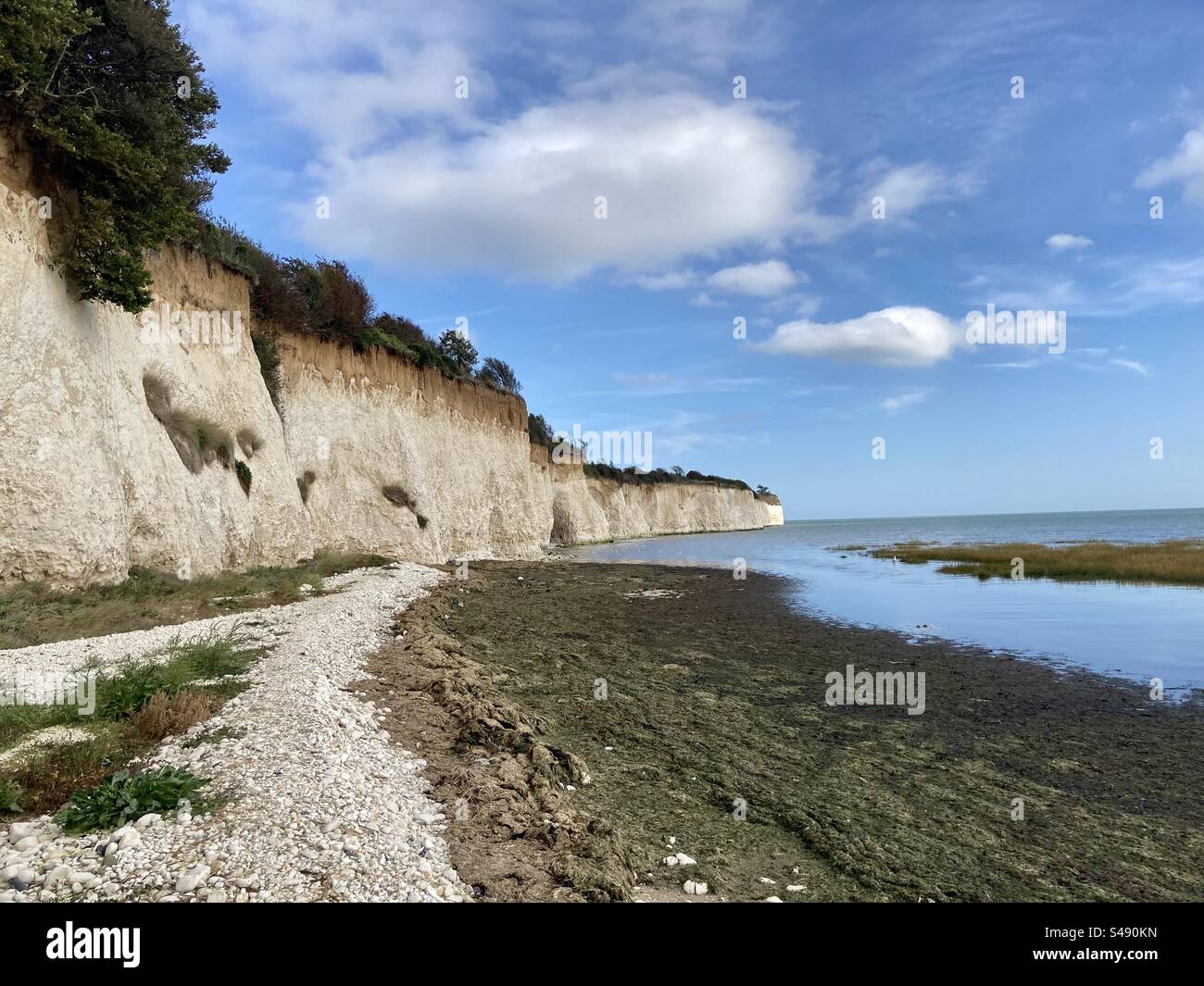 The coastline at Pegwell Bay - Smartphone Captured Stock Image