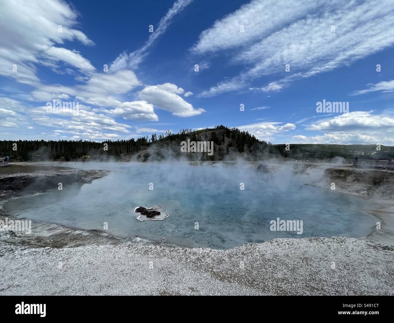 Excelsior Geyser, Yellowstone National Park, Wyoming, USA Stock Photo