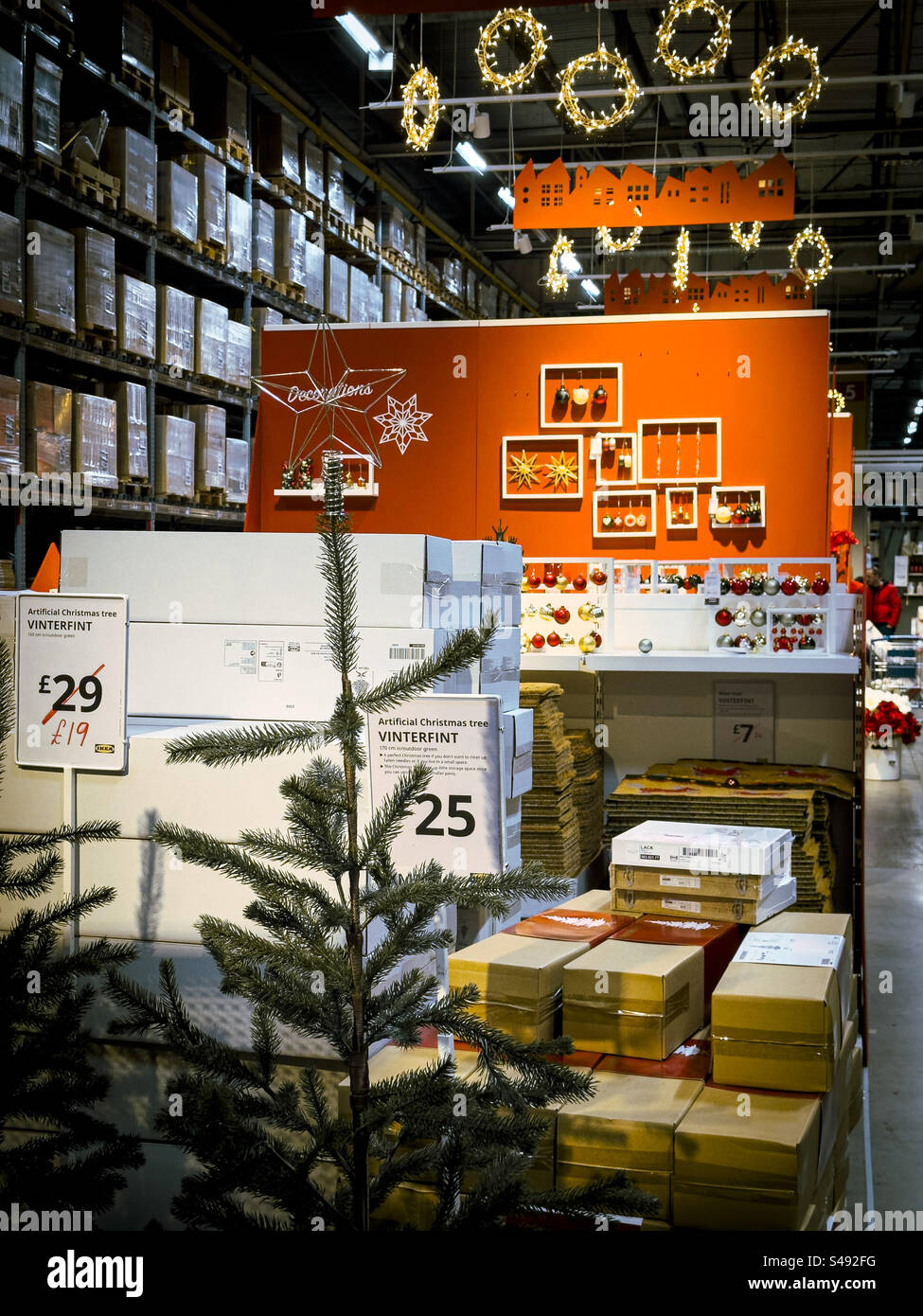 IKEA Christmas products: Phillip Roberts - Smartphone Captured Stock Image