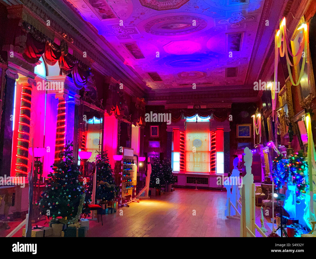 Harewood House at Christmas - Smartphone Captured Stock Image