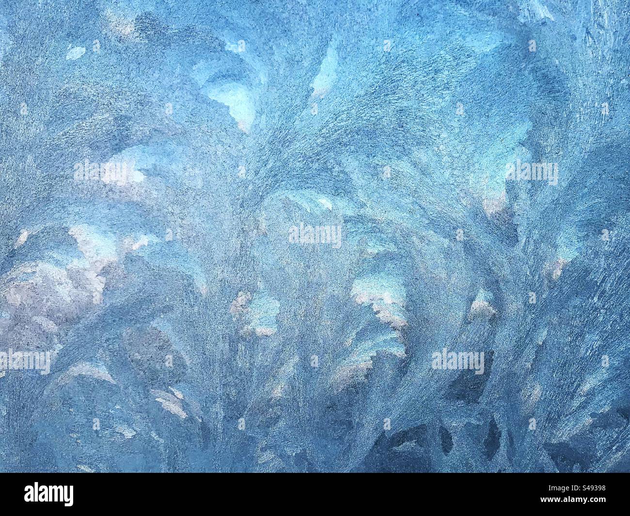 Blue winter pattern - Smartphone Captured Stock Image