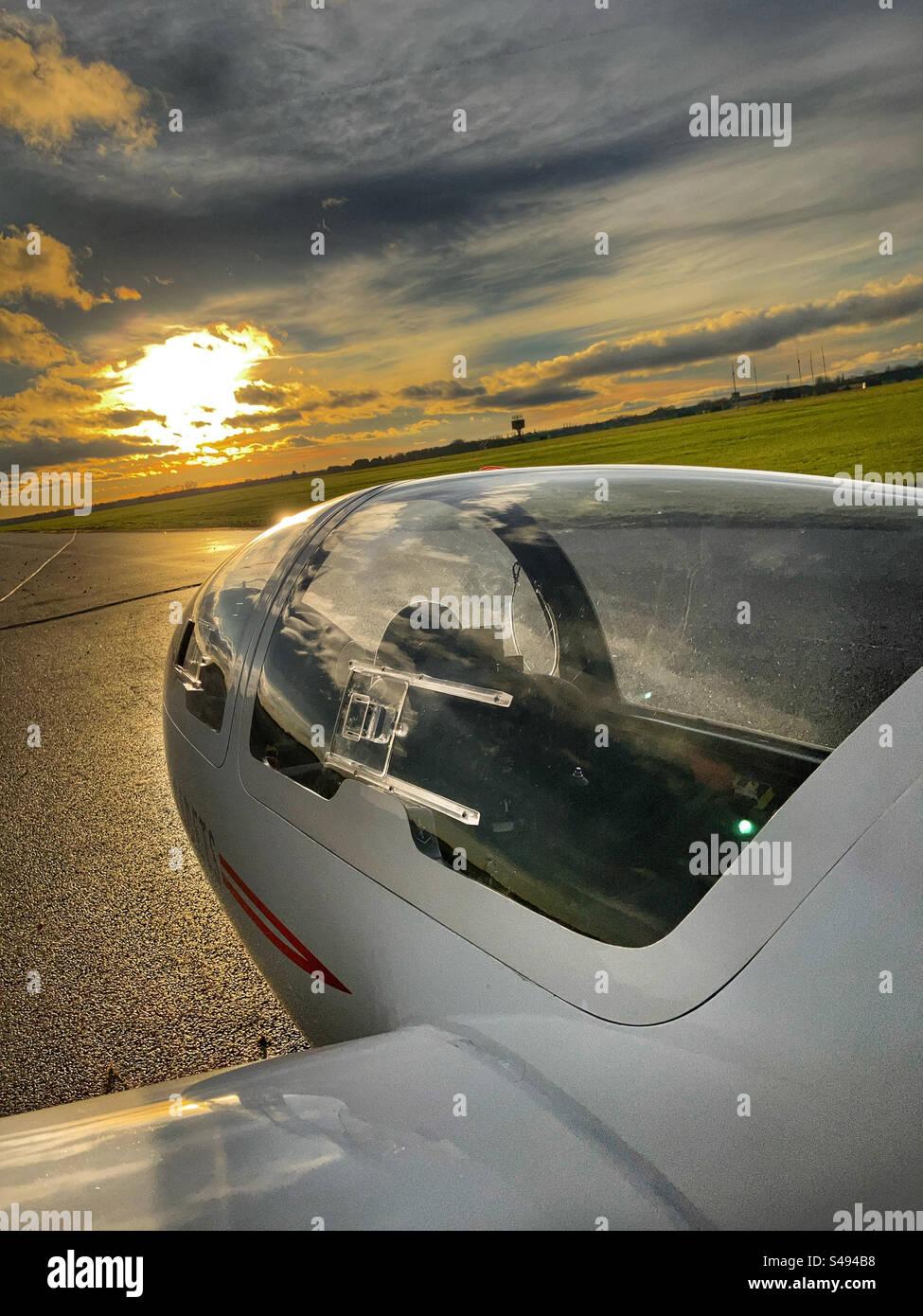 Royal Air Force Air Cadet Viking glider at RAF Topcliffe North