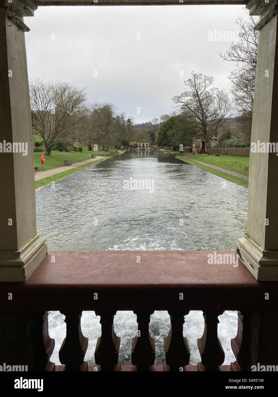 Framed view, Russell gardens near Dover - Smartphone Captured Stock Image