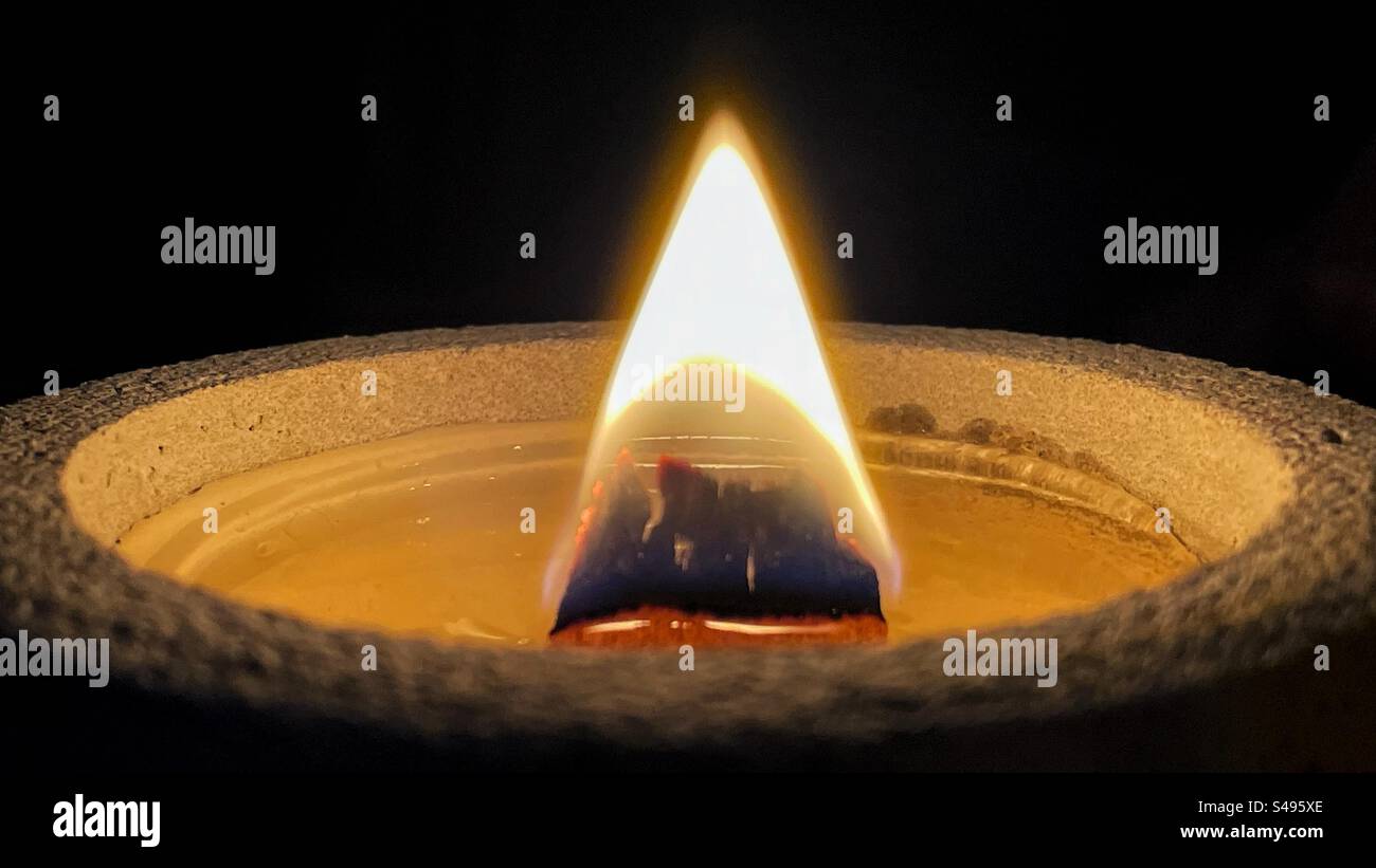 Candle flame - Smartphone Captured Stock Image