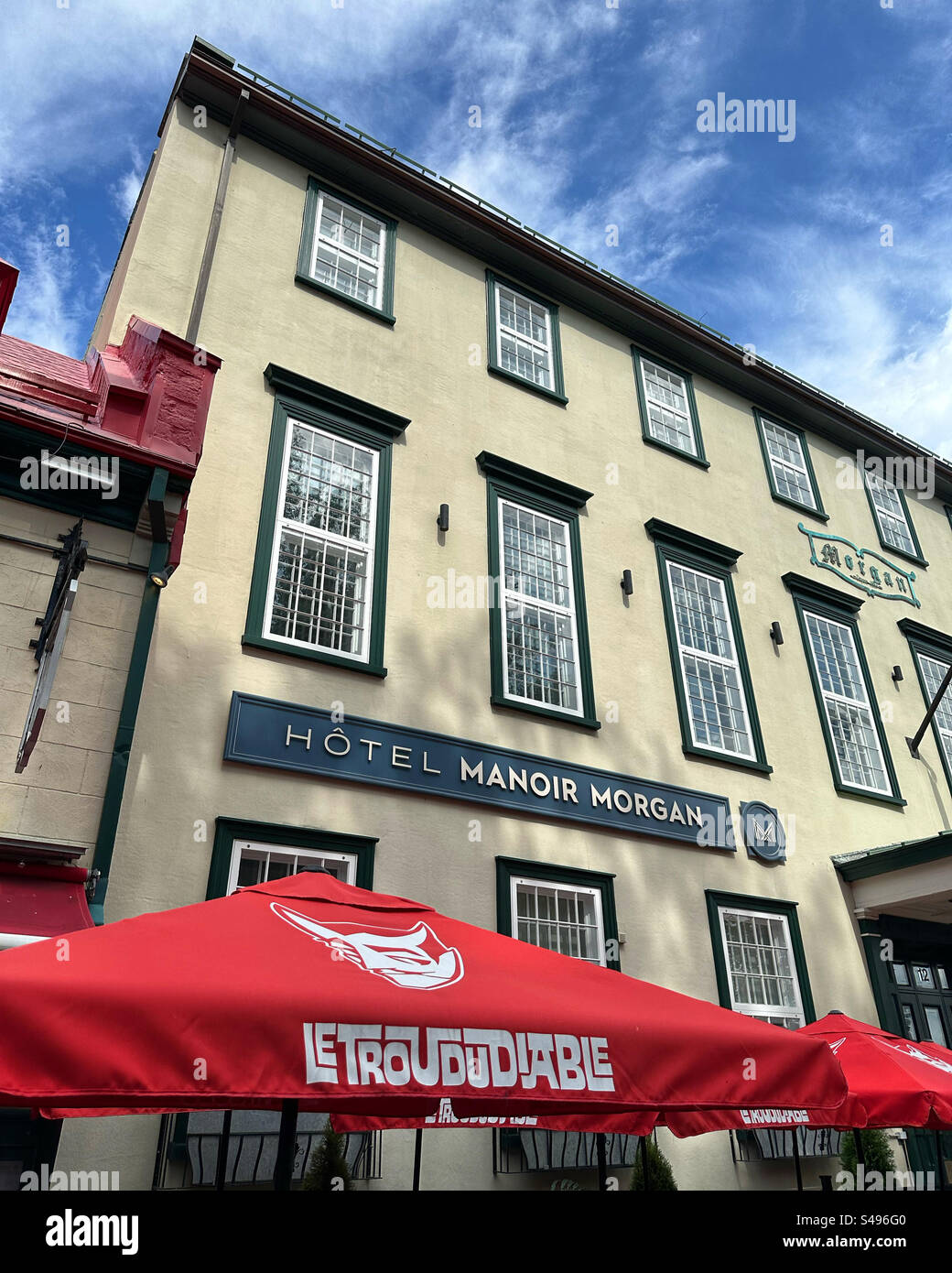 September, 2023, Historic District of Old Quebec, Quebec City, Quebec, Canada - Smartphone Captured Stock Image