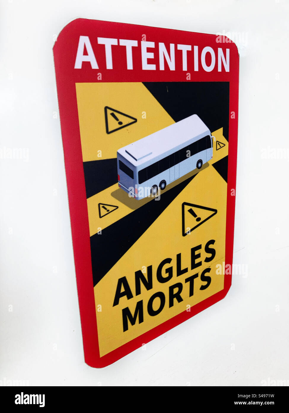 Attention Angles Morts - Smartphone Captured Stock Image