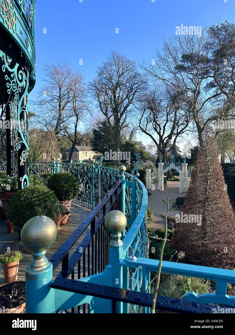 King’s Coronation Garden at Hazelbank Park, Co. Antrim, Northern Ireland - Smartphone Captured Stock Image