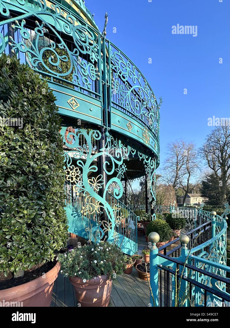 King’s Coronation Garden at Hazelbank Park, Co. Antrim, Northern Ireland - Smartphone Captured Stock Image