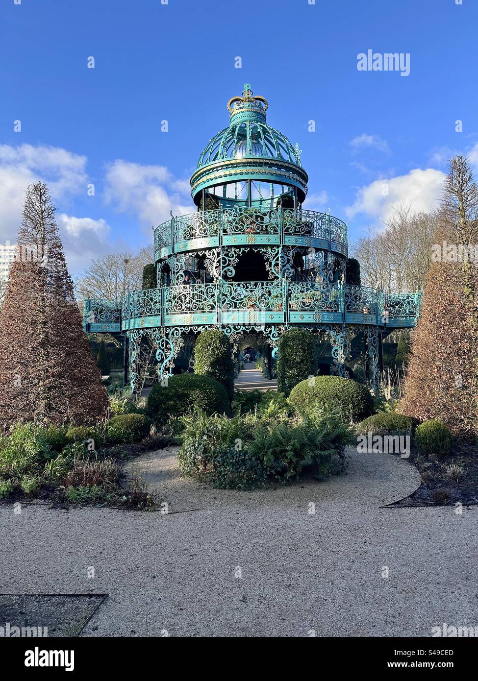 King’s Coronation Garden at Hazelbank Park, Co. Antrim, Northern Ireland - Smartphone Captured Stock Image