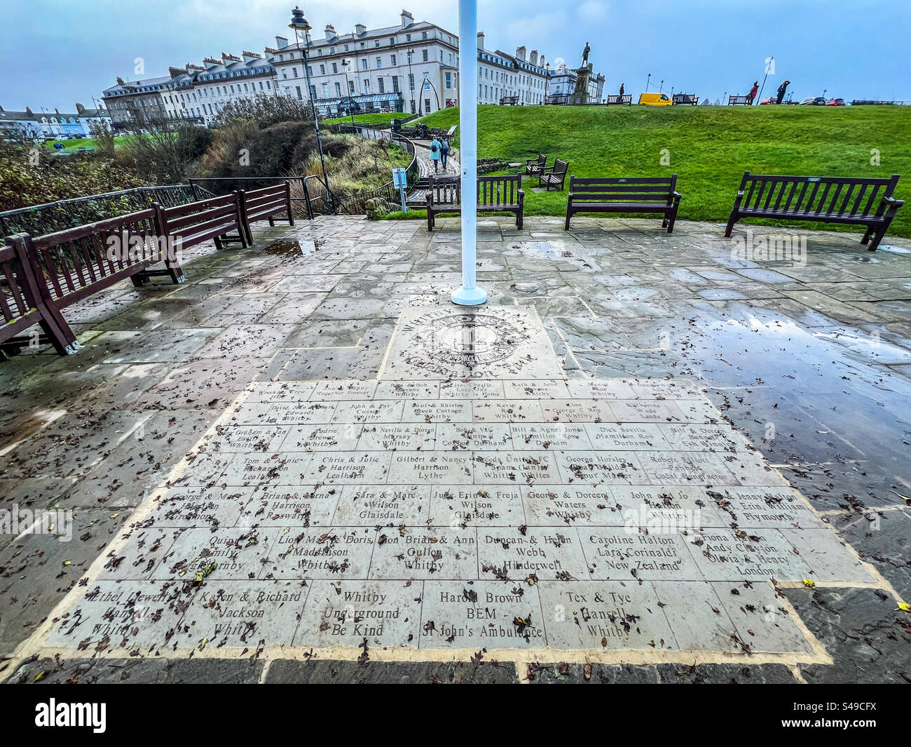 Whitby District Celebration Path off the Khyberpass - Smartphone Captured Stock Image