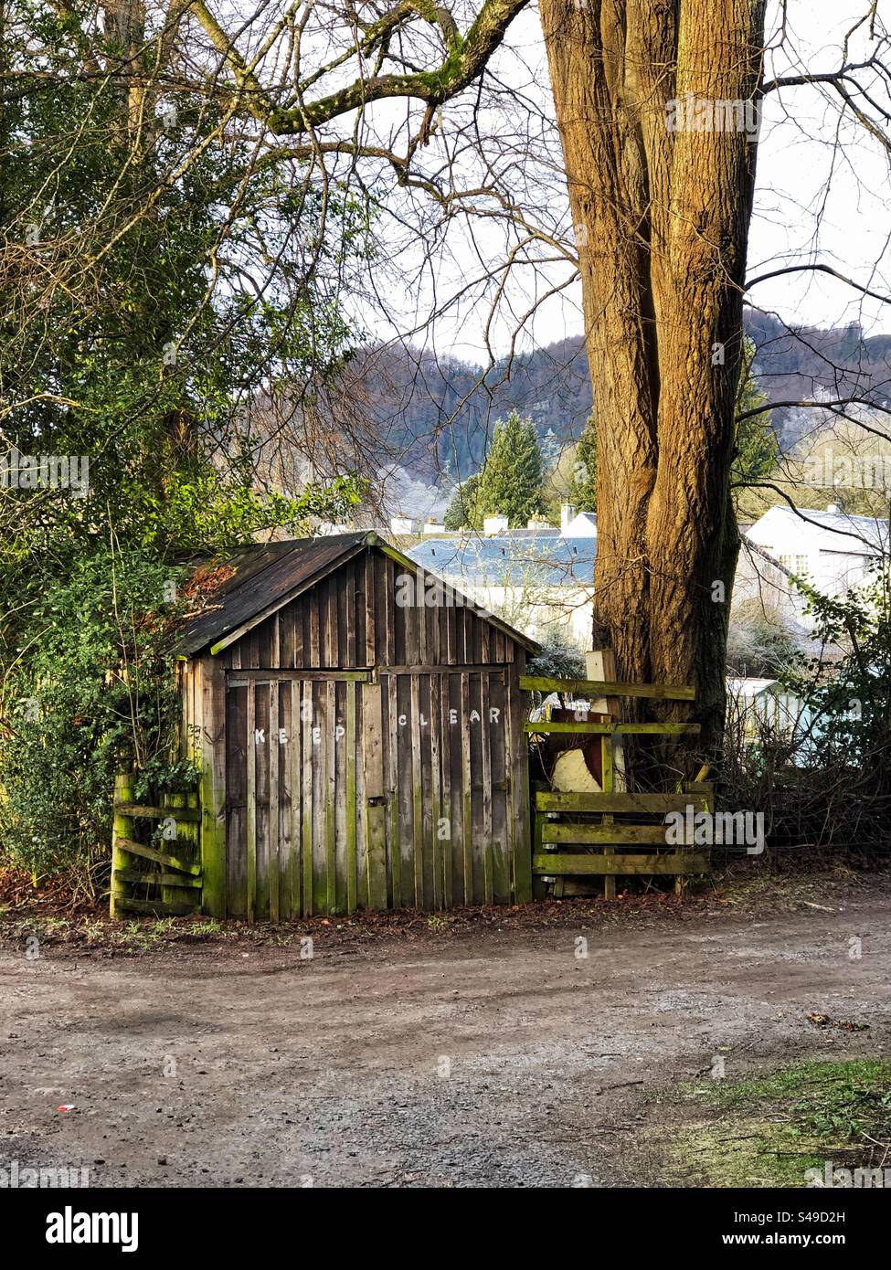 Wooden garage - Smartphone Captured Stock Image